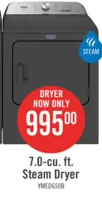 The Brick Maytag 7 Cu. Ft. Electric Dryer - Black Shadow - YMED6500MBK offer