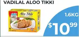 Food World Supermarket VADILAL ALOO TIKKI offer
