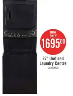 The Brick GE Unitized Electric Spacemaker 4.4 Cu.Ft. Washer and 5.9 Cu.Ft Dryer GUD37ESMMDG offer