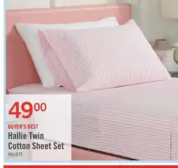 The Brick Hallie Striped 3-Piece Twin Cotton Sheet Set offer