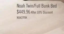 The Brick Noah Bunk Bed with Ladder & Guard Rail for Kids, Metal, Dark Bronze - Twin/Full offer