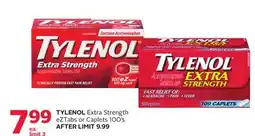 Rexall TYLENOL Extra Strength eZTabs or Caplets offer