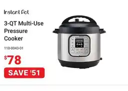 Visions Electronics Instant Pot 3-QT Multi-Use Pressure Cooker offer