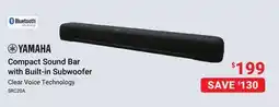 Visions Electronics Yamaha Compact Sound Bar with Built-in Subwoofer offer