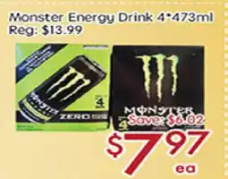 Sunny Food Mart Monster Energy Drink offer