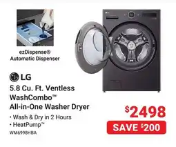 Visions Electronics 5.8 Cu. Ft. Ventless WashCombo All-in-One Washer Dryer offer