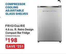 Visions Electronics FRIGIDAIRE 4.6 cu. ft. Retro Design Compact Bar Fridge offer