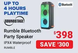 Visions Electronics Rumble Bluetooth Party Speaker offer