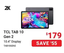 Visions Electronics TCL TAB 10 Gen 2 offer