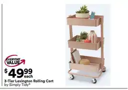 Michaels 3-Tier Lexington Rolling Cart by Simply Tidy offer