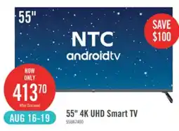 The Brick NTC 55 UHD Smart Android TV offer