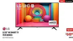 Canex LG 55 4K SMART TV 7570 SERIES offer