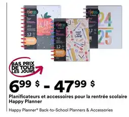 Michaels Planificateurs et accessoires pour la rentrée scolaire Happy Planner offer