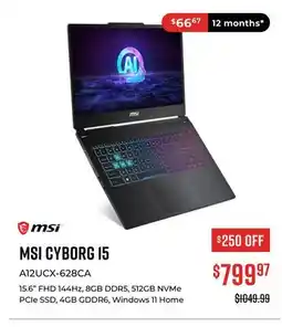 Canex MSI CYBORG 15 offer