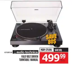 Centre Hi-Fi AUDIO-TECHNICA FULLY BELT DRIVEN TURNTABLE MANUAL offer