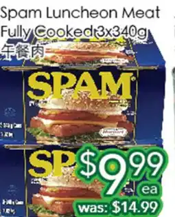Ample Food Market Spam Luncheon Meat Fully Cooked (3x340g) offer