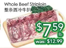 Ample Food Market Whole Beef Striploin offer