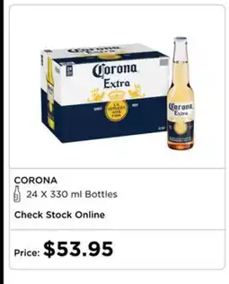 The Beer Store CORONA 24 X 330 ml Bottles offer