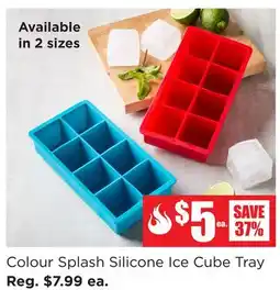 Kitchen Stuff Plus Colour Splash Silicone Ice Cube Tray offer