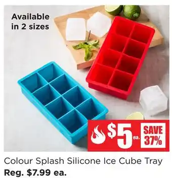 Kitchen Stuff Plus Colour Splash Silicone Ice Cube Tray offer