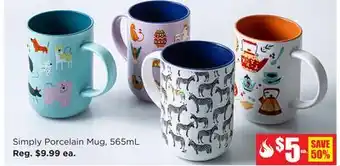 Kitchen Stuff Plus Simply Porcelain Mug offer