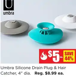 Kitchen Stuff Plus Umbra Silicone Drain Plug & Hair Catcher, 4 dia offer
