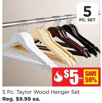 Kitchen Stuff Plus 5 Pc. Taylor Wood Hanger Set offer
