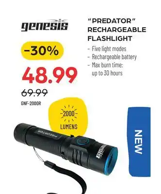 Pronature PREDATOR RECHARGEABLE FLASHLIGHT offer