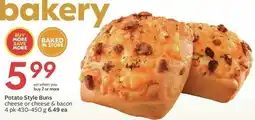 Sobeys Potato Style Buns cheese or cheese & bacon offer