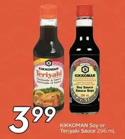 Sobeys KIKKOMAN Soy or Teriyaki Sauce 296 mL offer