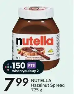 Sobeys NUTELLA Hazelnut Spread offer