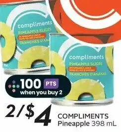 Sobeys COMPLIMENTS Pineapple 398 mL offer