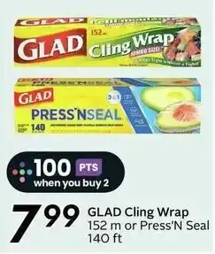 Sobeys GLAD Cling Wrap offer