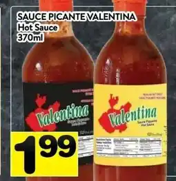 Supermarché PA Valentina Hot sauce offer