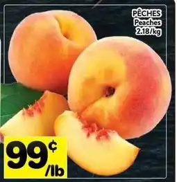 Supermarché PA Peaches offer