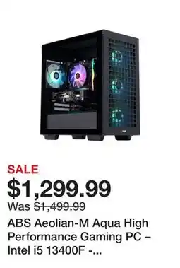 Newegg ABS Aeolian-M Aqua High Performance Gaming PC – Intel i5 13400F - GeForce RTX 4060 - 16GB DDR4 3200MHz - 1TB M.2 NVMe SSD – A offer