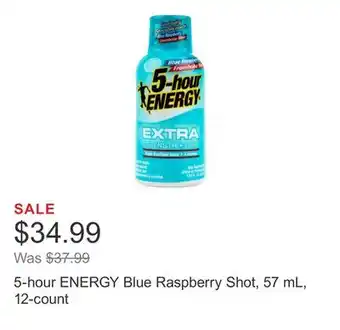 Costco 5-hour ENERGY Blue Raspberry Shot, 57 mL, 12-count offer