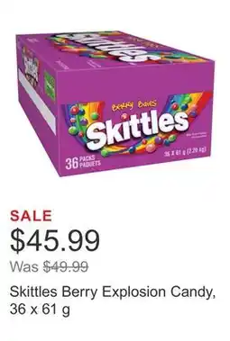 Costco Skittles Berry Explosion Candy, 36 x 61 g offer
