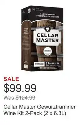 Costco Cellar Master Gewurztraminer Wine Kit 2-Pack (2 x 6.3L) offer