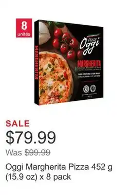 Costco Oggi Margherita Pizza 452 g (15.9 oz) x 8 pack offer