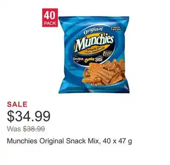 Costco Munchies Original Snack Mix, 40 x 47 g offer