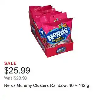 Costco Nerds Gummy Clusters Rainbow, 10 × 142 g offer