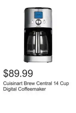 Costco Cuisinart Brew Central 14 Cup Digital Coffeemaker offer