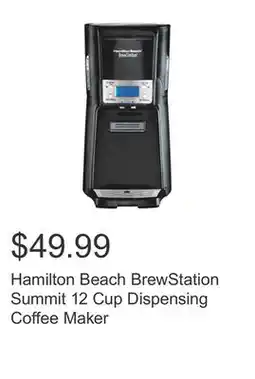 Costco Hamilton Beach BrewStation Summit 12 Cup Dispensing Coffee Maker offer