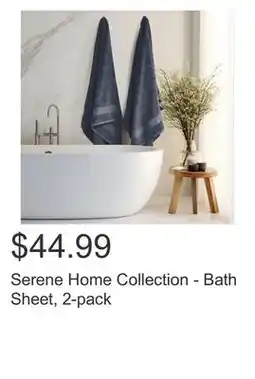 Costco Serene Home Collection - Bath Sheet, 2-pack offer
