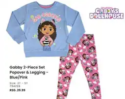 Toys R us Gabby 2 Piece Set Popover & Legging - Blue/Pink offer