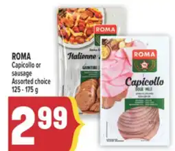 Marché Adonis ROMA Capicollo or sausage offer
