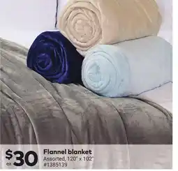 Giant Tiger Flannel blanket offer