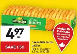 Giant Tiger Cavendish Farms patties offer