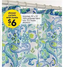 Giant Tiger Shower Curtain With Hooks offer